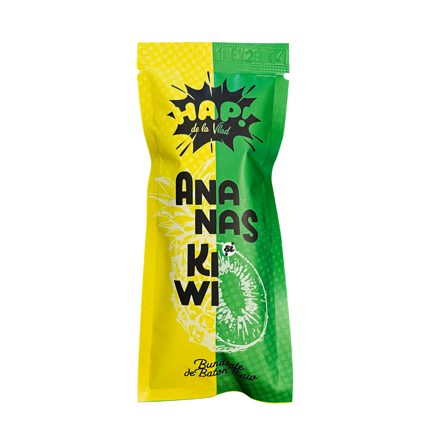 Baron raw vegan cu ananas si kiwi, 45 g, Hap de la Vlad