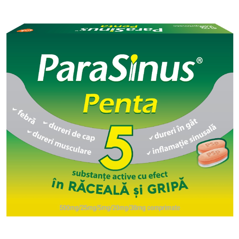 Parasinus Penta, 12 comprimate, Gsk