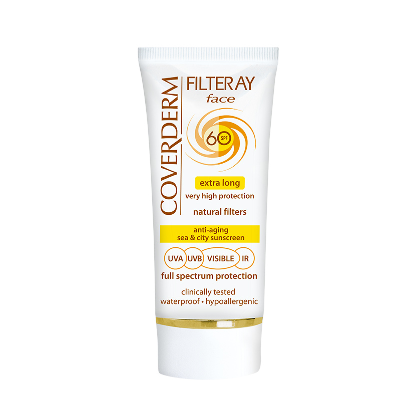 Crema de fata cu SPF60, Filteray Not Tinted, 50 ml, Coverderm