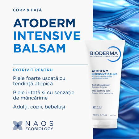 Balsam calmant pentru piele atopica Intensive Atoderm, 200 ml, derma 751679