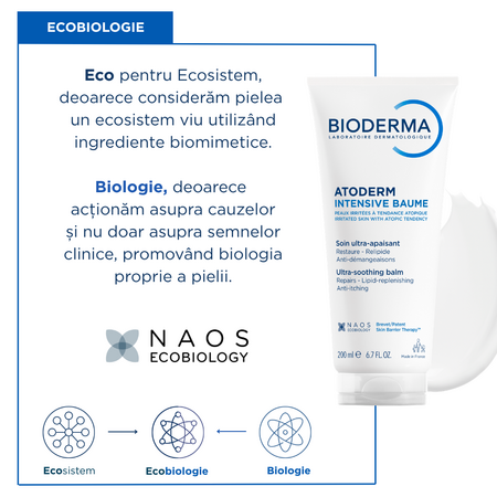 Balsam calmant pentru piele atopica Intensive Atoderm, 200 ml, derma 751684