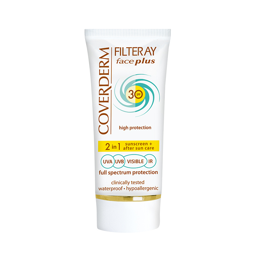 Crema de fata cu SPF30, Filteray Face Plus Normal Not Tinted, 50 ml, Coverderm