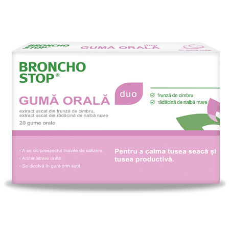 Bronchostop Duo, 20 guma orala, Kwizda Pharma 576889