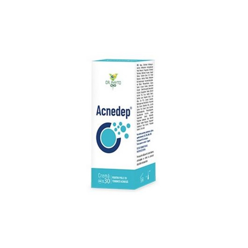 Crema pentru tenul predispus la acnee Acnedep, 50 ml, Dr. Phyto