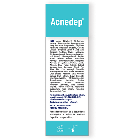 Crema pentru tenul predispus la acnee Acnedep, 50 ml, Dr. Phyto 590795