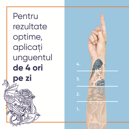 Unguent pentru ingrijirea tatuajelor Bepanthen Tattoo, 50 g, Bayer 610696