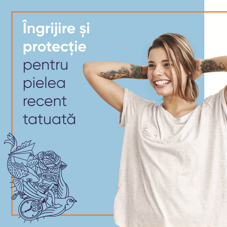Unguent pentru ingrijirea tatuajelor Bepanthen Tattoo, 50 g, Bayer 610700