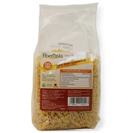 Paste tubetti, 400 g, Fiber Pasta