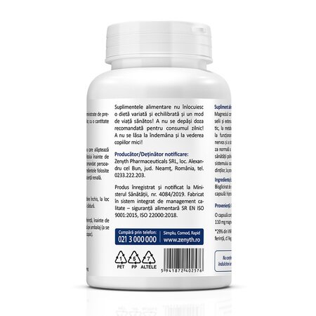 Magneziu Bisglicinat, 90 capsule, Zenyth 619076