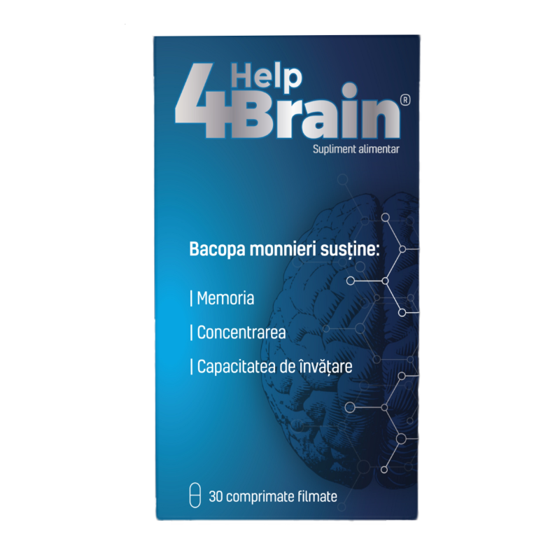 Supliment alimentar pentru memorie si concentrare Help 4 Brain, 30 comprimate, Zdrovit