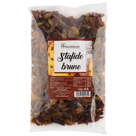 Stafide brune, 500 g, Econatur