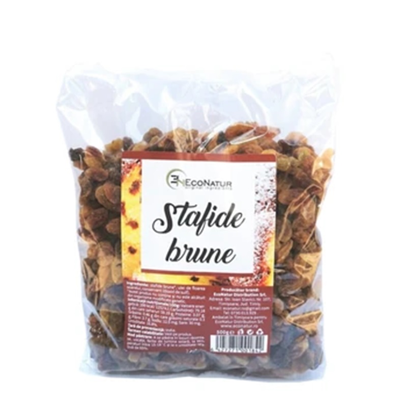 Stafide brune, 500 g, Econatur