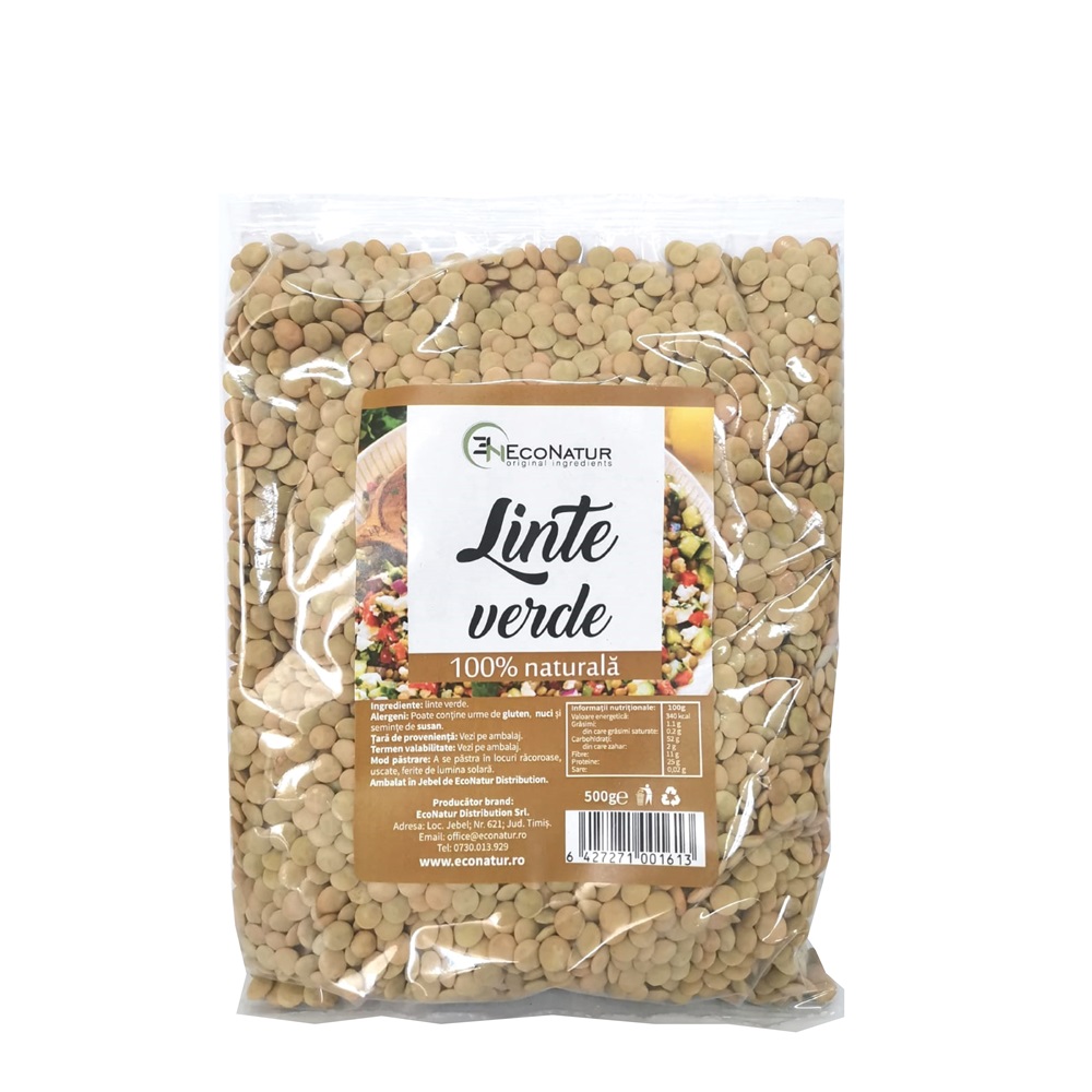 Linte verde, 500 g, Econatur