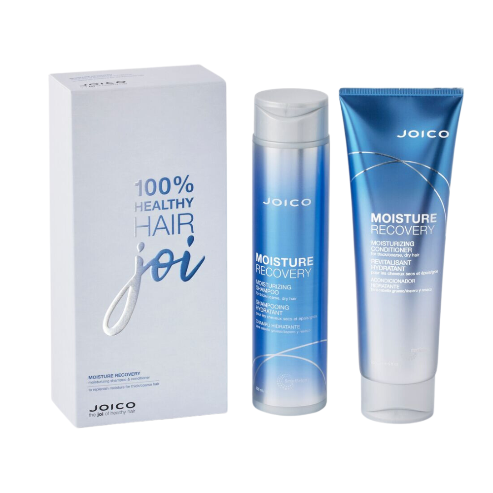 Pachet pentru hidratarea parului gros-poros sampon 300 ml si balsam 250 ml Moisture Recovery, Joico