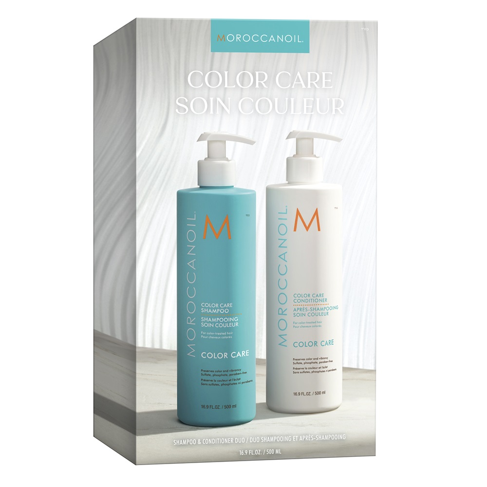 Pachet pentru par vopsit sampon 500 ml + balsam 500 ml Color Care, Moroccanoil