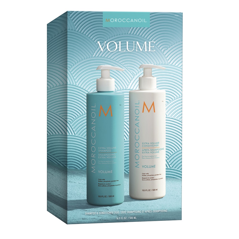 Pachet pentru extra volum sampon 500 ml + balsam 500 ml Volume, Moroccanoil