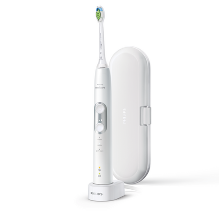 Periuta de dinti electrica Clean 6100, Alb+ toc transport, HX6877/28, Philips Sonicare 580772