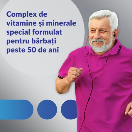 Centrum Silver 50+ pentru barbati, 30 comprimate, Haleon 666298
