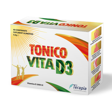 Tonico Vita D3, 60 comprimate, Terapia