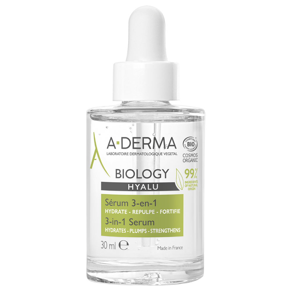 Serum hidratant 3 in 1 Biology Hyalu, 30 ml, A-Derma