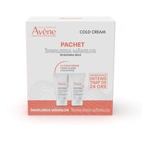 Pachet Crema concentrata pentru maini Cold Cream, 50 ml + 50 ml, Avene