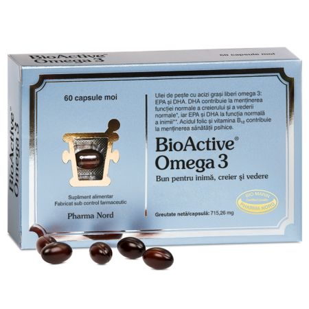 BioActive Omega 3, 60 capsule, Pharma Nord