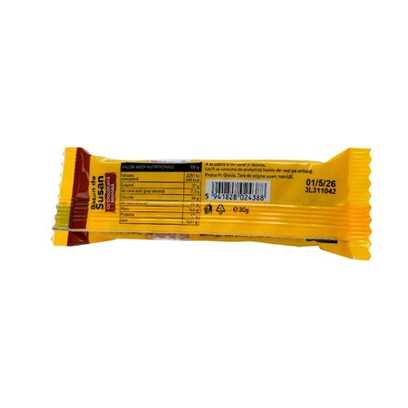 Baton de susan cu ciocolata neagra, 30 g, Solaris 661392