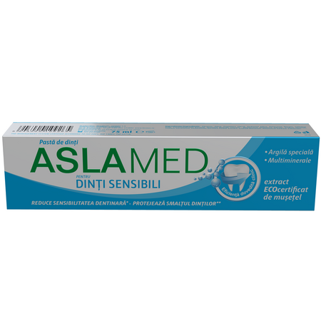Pasta pentru dinti sensibili, 18 ml, Aslamed 666586