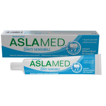 Pasta de dinti pentru dinti sensibili, 18 ml, Aslamed