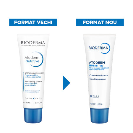 Crema pentru ten uscat si foarte uscat Atoderm Nutritive, 40 ml, Bioderma 752847