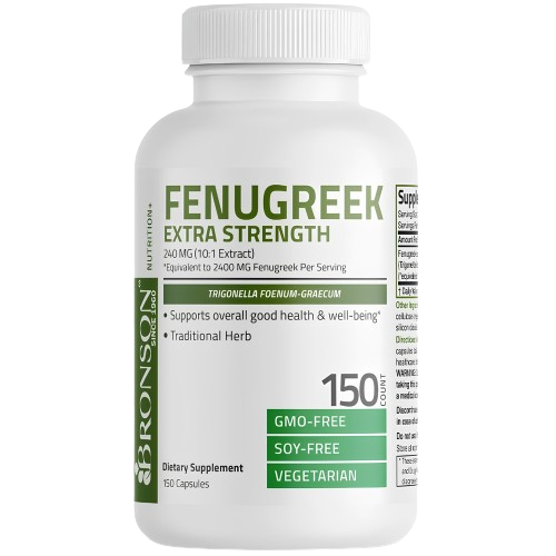 Fenugreek (Schinduf) Extra Strength, 2400 mg, 150 capsule, Bronson