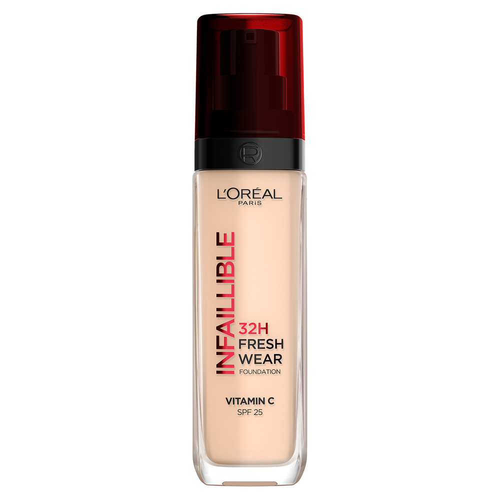 Fond de ten rezistent la transfer cu SPF 25 Nuanta 20 Infaillible 32H Fresh Wear, 30 ml, Loreal