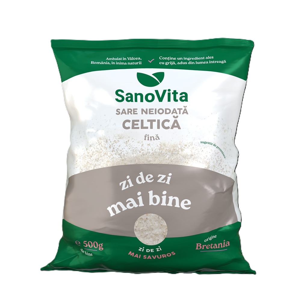 Sare fina neiodata Celtica, 500 g, Sanovita