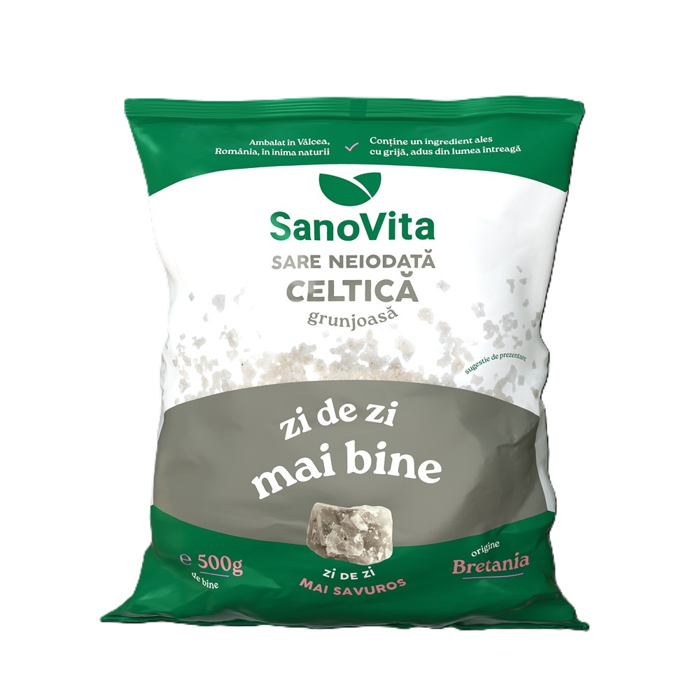 Sare neiodata grunjoasa Celtica, 500 g, Sanovita