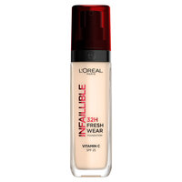 Fond de ten rezistent la transfer cu SPF 25 Nuanta 10 Infaillible 32H Fresh Wear, 30 ml, Loreal