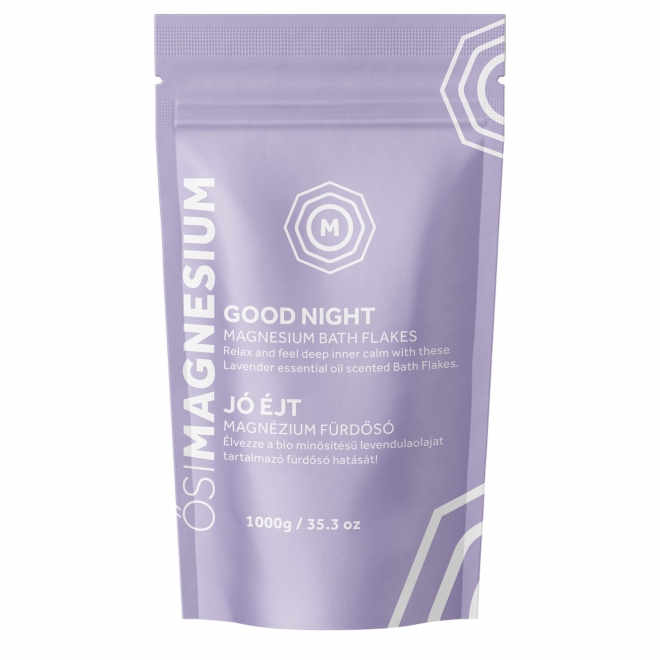 Fulgi de baie Good Night cu magneziu si lavanda, 1000 g, Osimagnesium