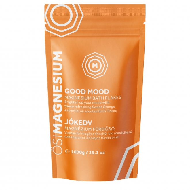 Fulgi de baie Good Mood cu magneziu si mandarina, 1000 g, Osimagnesium