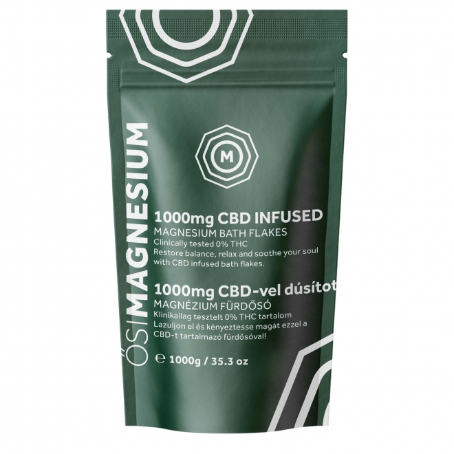 Fulgi de baie cu magneziu si CBD, 1000 g, Osimagnesium