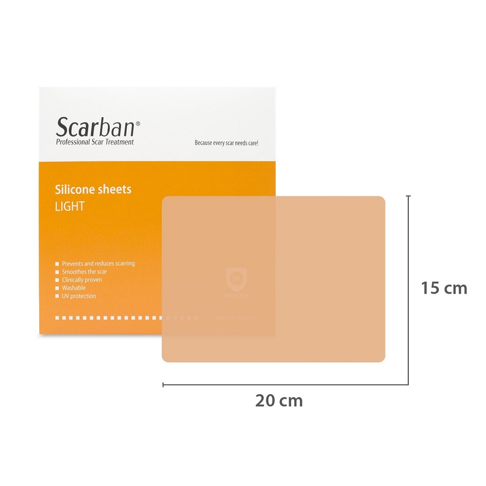 Plasture din silicon UPF50 10x15 cm, Scarban