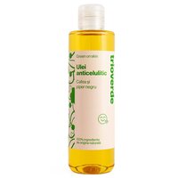 Ulei de masaj anticelulitic cu cafea si piper negru, 200 ml, Trio Verde