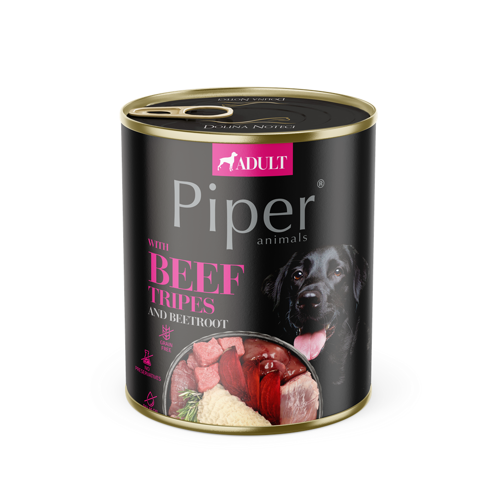 Hrana umeda cu vita si sfecla rosie, 800 g, Piper