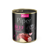 Hrana umeda cu vita si sfecla rosie, 800 g, Piper