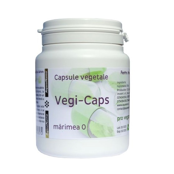 Vegi-caps (capsule vegetale goale), 75 bucati, Aghoras