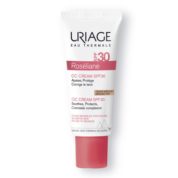 Crema CC anti-roseata cu SPF 30 Roseliane, 40 ml, Uriage