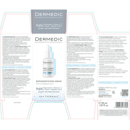 Ser depigmentant anti-ageing Melumin, 30 ml, Dermedic 707780
