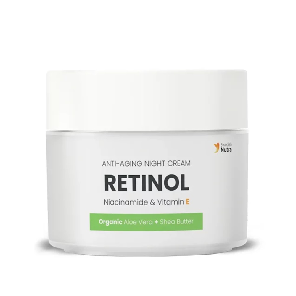 Crema anti-aging  de noapte cu Retinol, 50 ml, Swedish Nutra