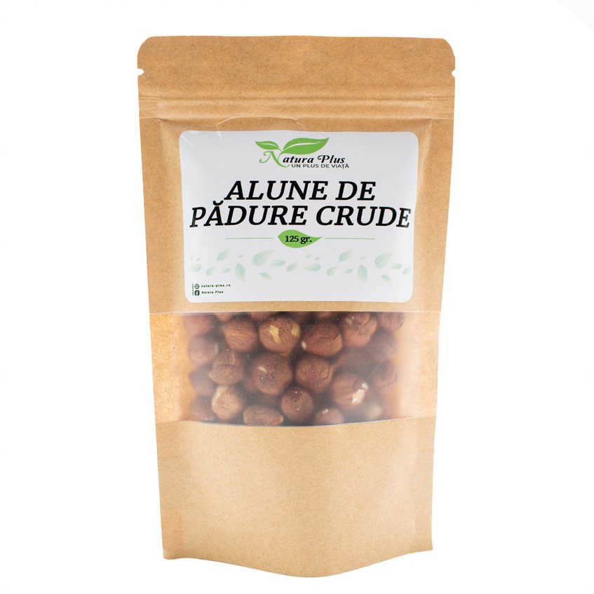 Alune de padure crude, 125 g, Natura Plus