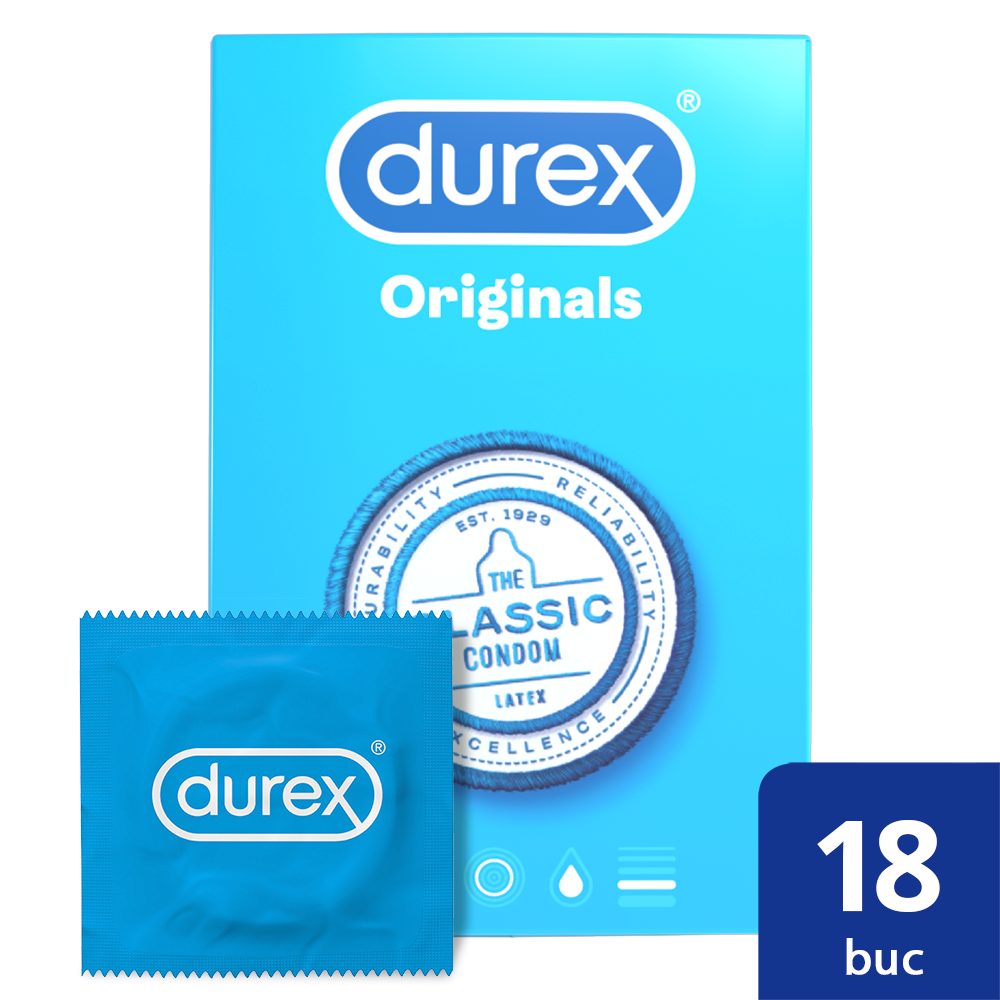 Prezervative Classic, 18 bucati, Durex