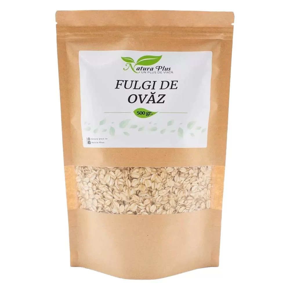 Fulgi de ovaz, 500 g, Natura Plus