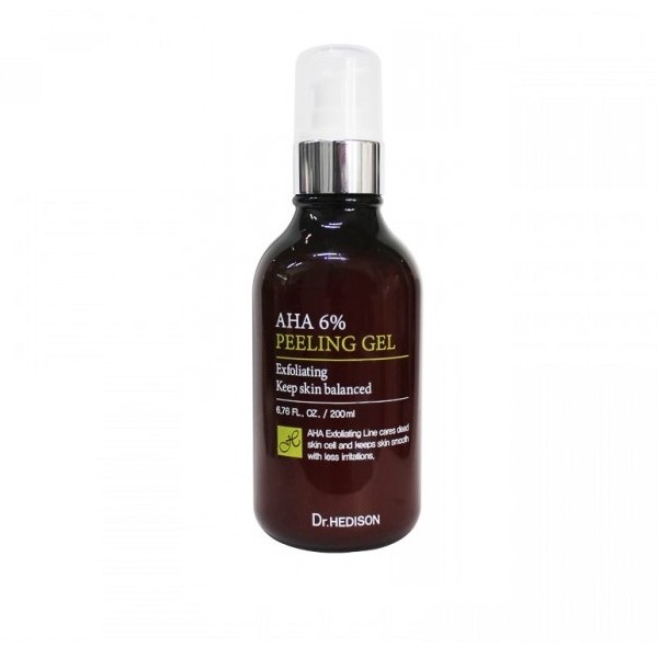 Gel de exfoliant cu acid AHA 6%, 200 ml, Dr Hedison